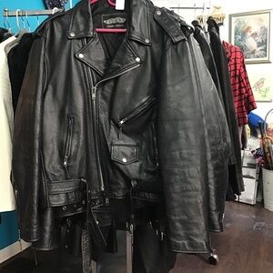 Leather coat